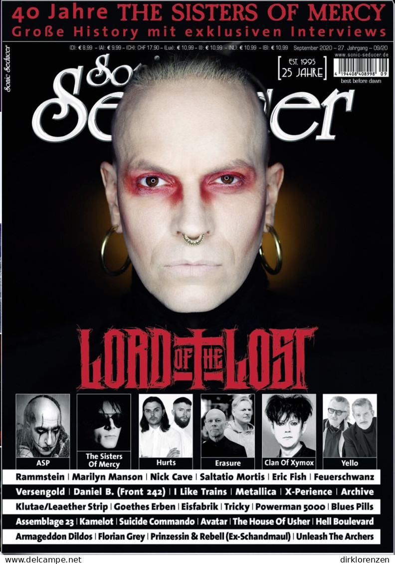 Sonic Seducer Magazine Germany 2020-09 Lord Ot The Lost ASP Yello  - Sin Clasificación