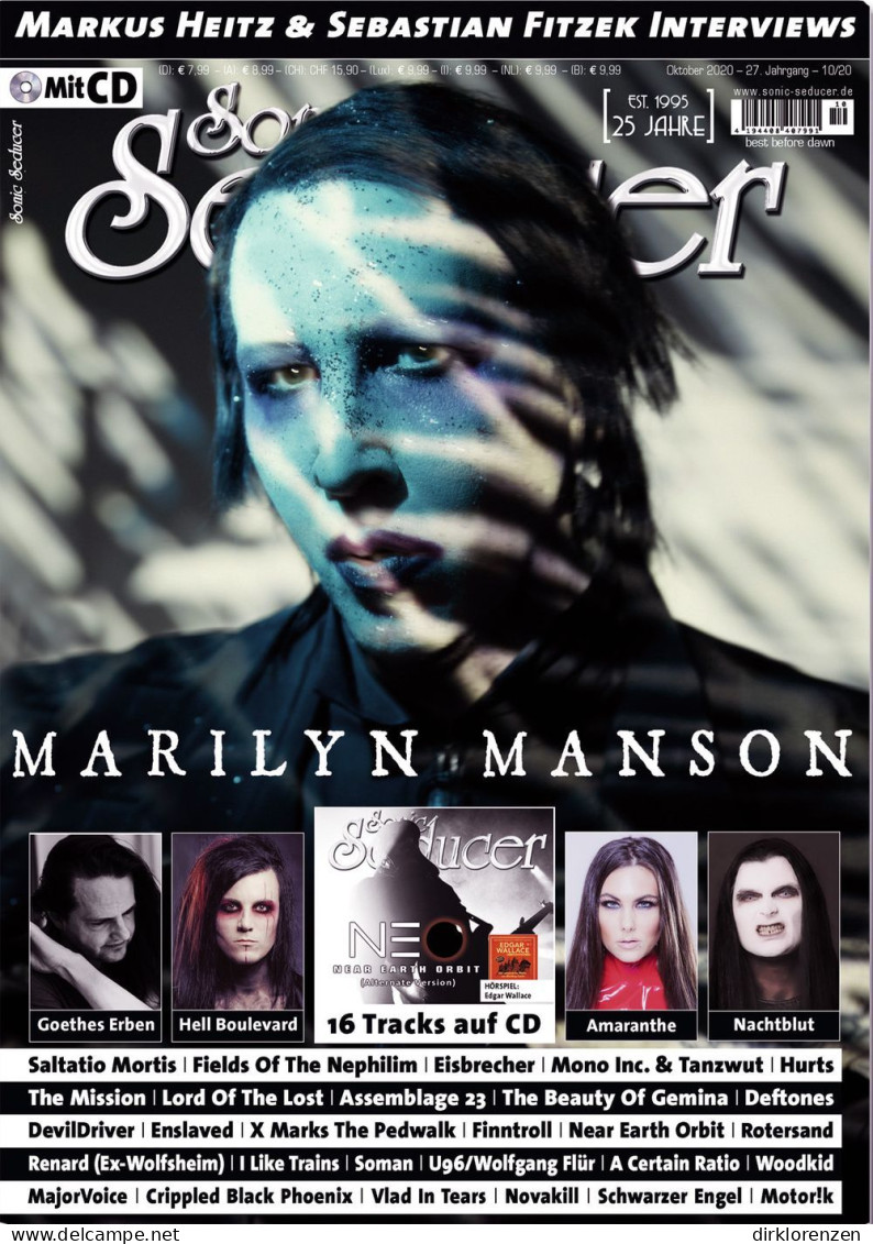 Sonic Seducer Magazine Germany 2020-10 Marilyn Manson Amaranthe Hell Boulevard  - Sin Clasificación