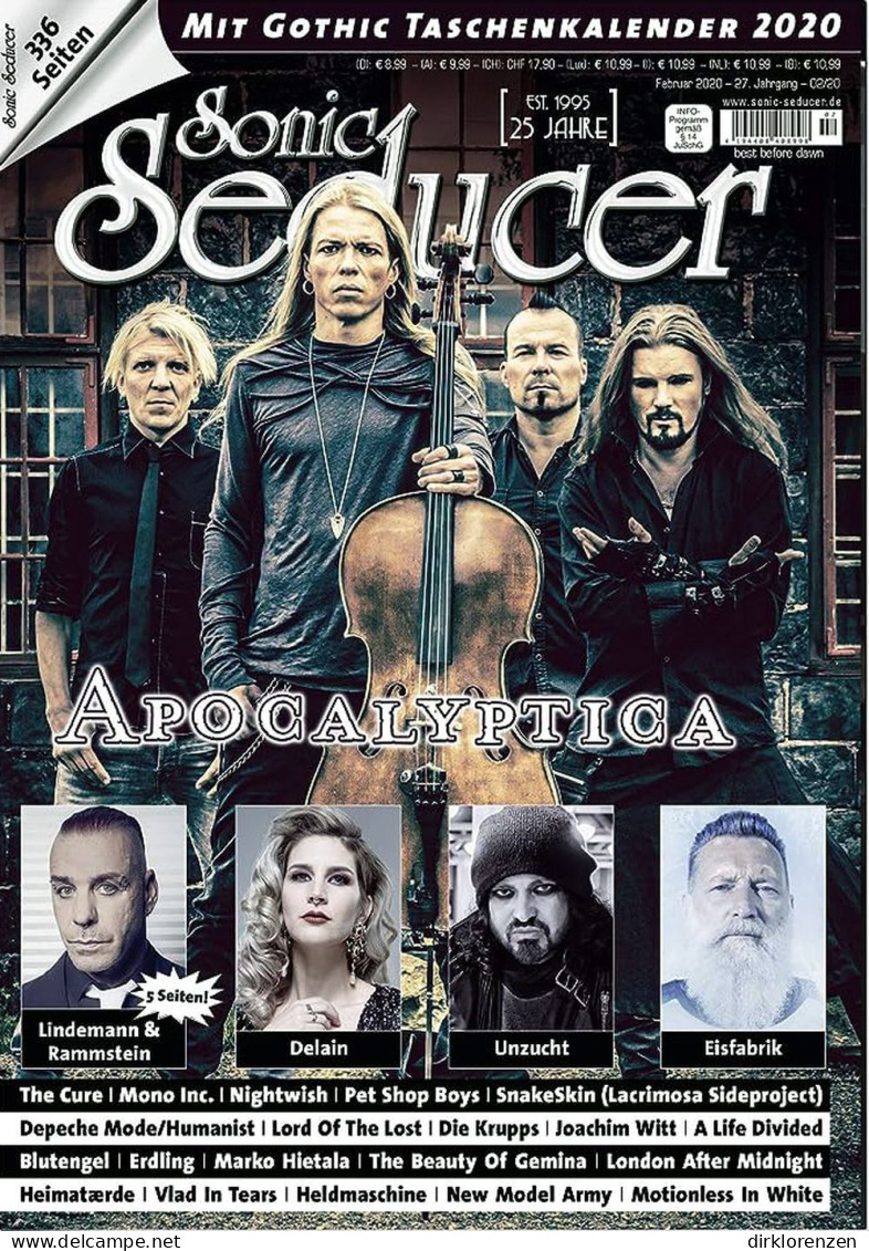 Sonic Seducer Magazine Germany 2020-02 Apocalyptica - Sin Clasificación