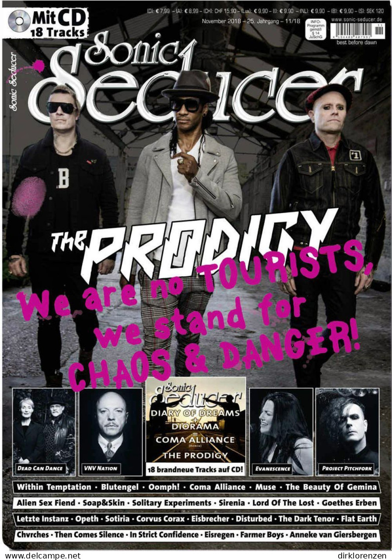 Sonic Seducer Magazine Germany 2018-11 The Prodigy Dead Can Dance  - Sin Clasificación