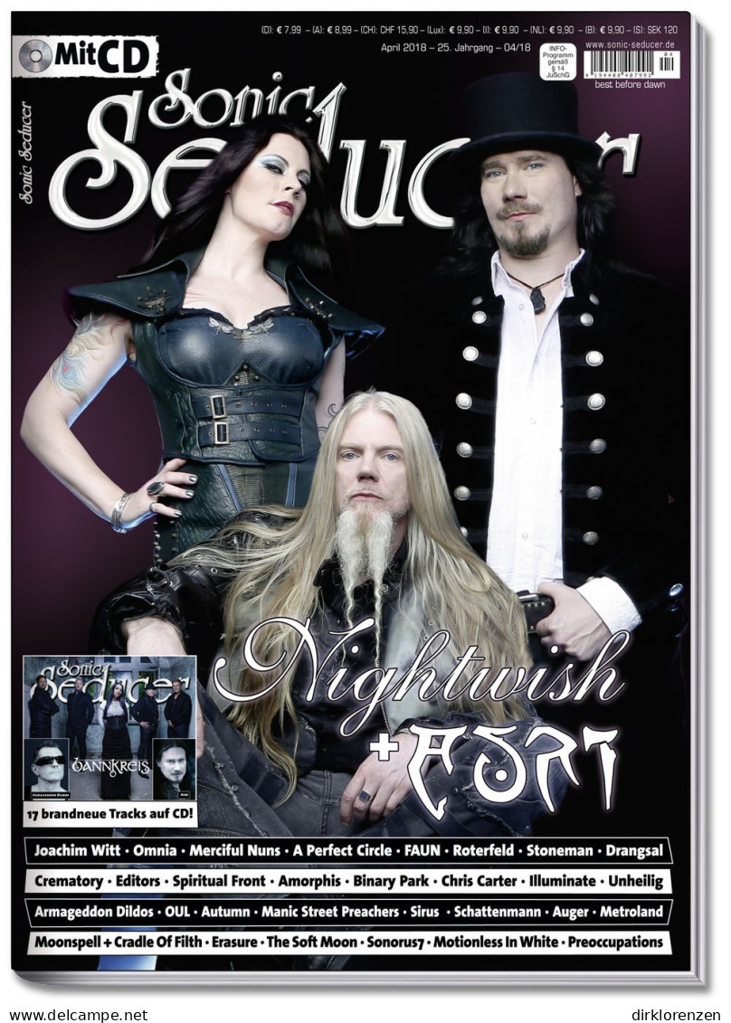 Sonic Seducer Magazine Germany 2018-04 Nightwish Auri Omnia Carter  - Zonder Classificatie
