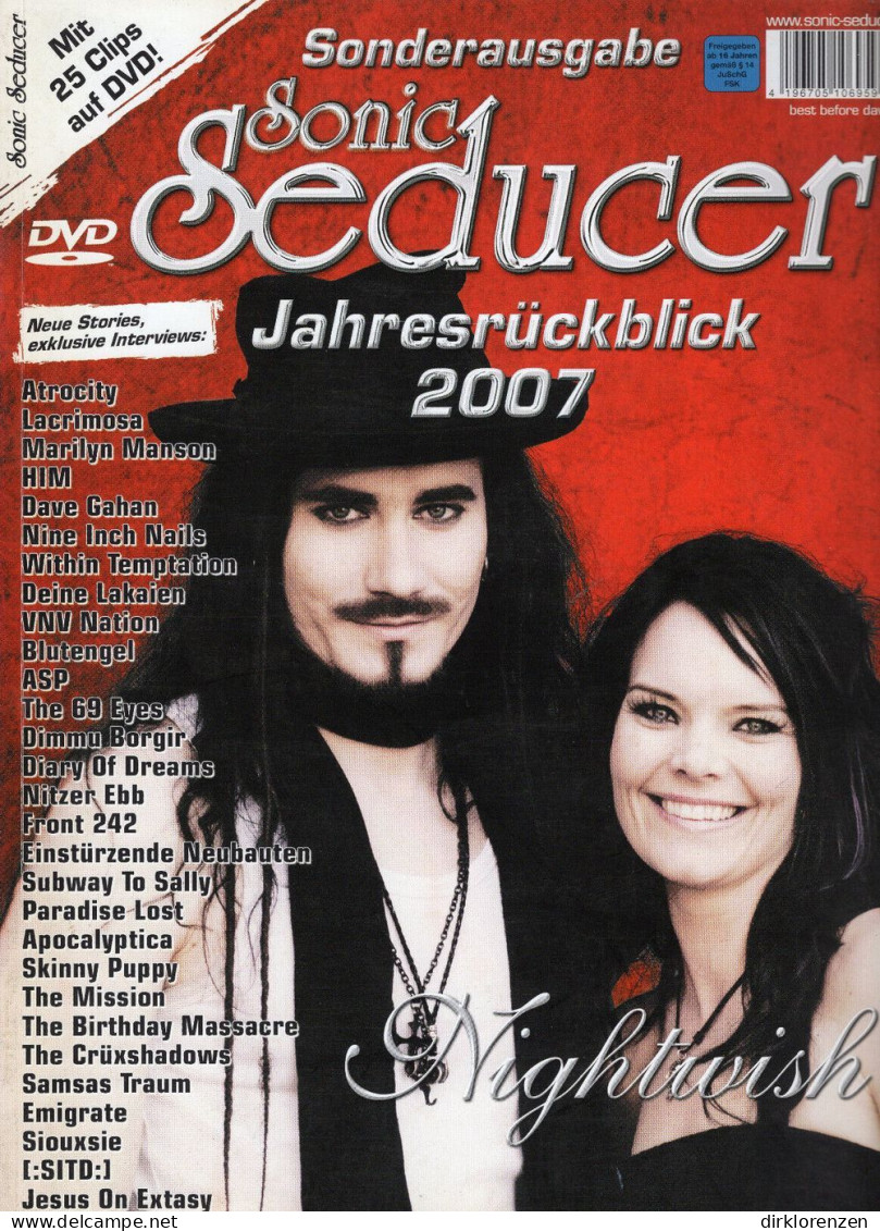 Sonic Seducer Magazine Germany 2008-01 Nightwish Siouxsie Dave Gahan - Unclassified