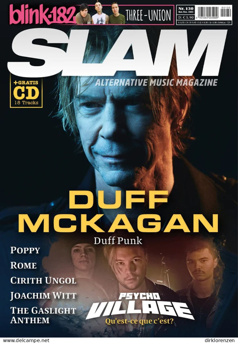 Slam Magazine Austria 2023 #130 Duff McKagan Psycho Village Blink 182 Poppy - Ohne Zuordnung