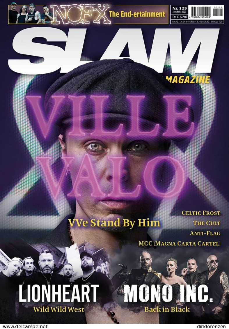 Slam Magazine Austria 2023 #125 Ville Valo Lionheart Mono Inc. Celtic Frost - Unclassified