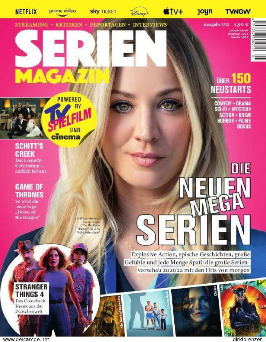Serien Magazine Germany 2021-01 Kaley Cuoco Stranger Things Schitts Creek - Unclassified