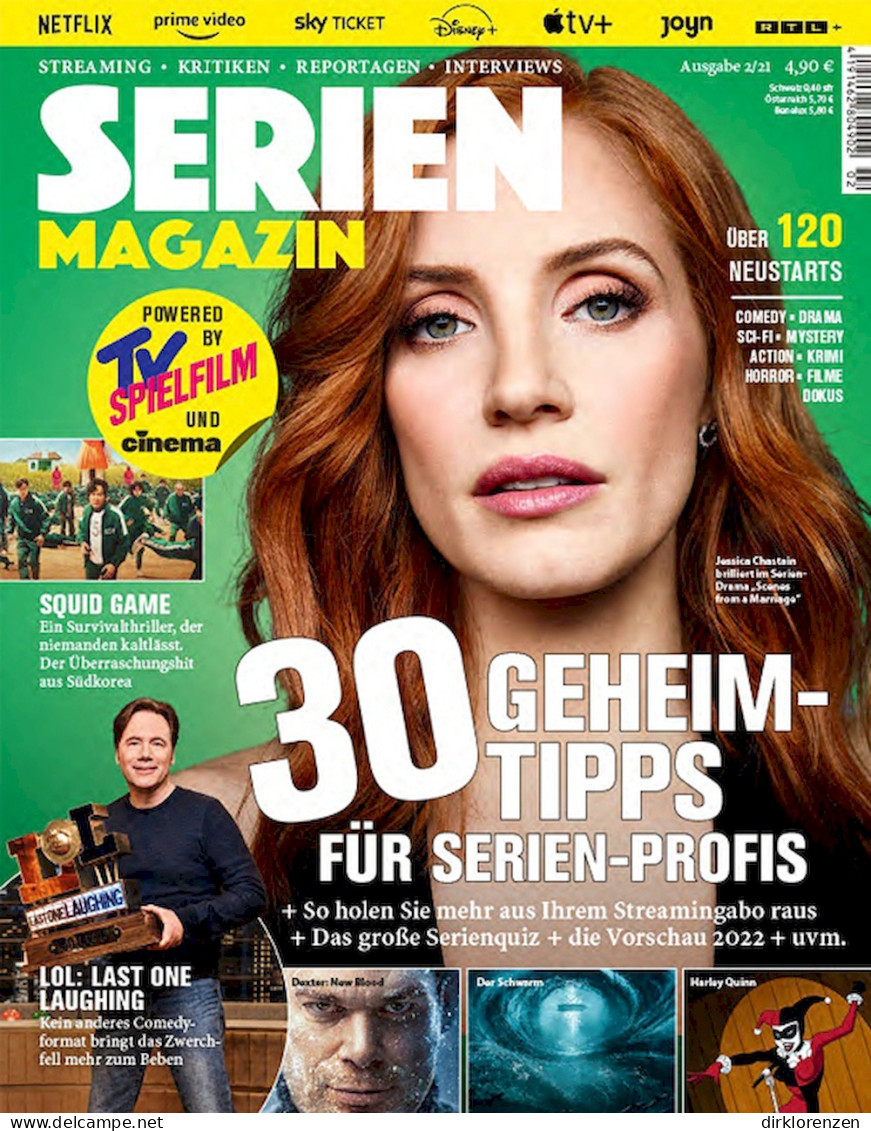 Serien Magazine Germany 2021-02 Jessica Chastain - Zonder Classificatie