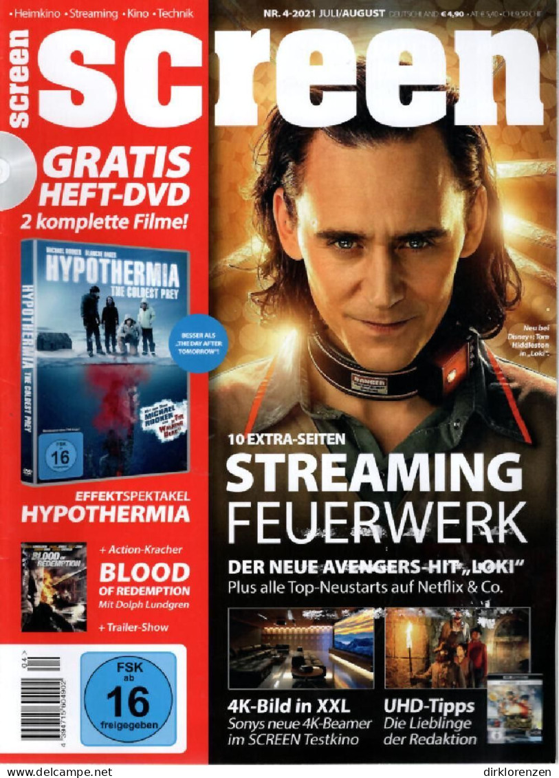 Screen Magazine Germany 2021-04 Tom Hiddleston Loki ACCEPTABLE - Ohne Zuordnung