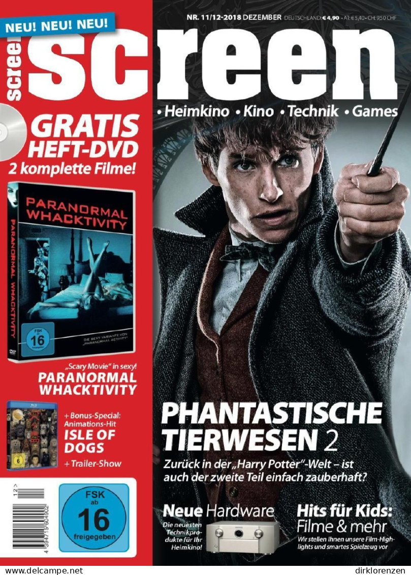 Screen Magazine Germany 2018-11+12 Eddie Redmayne - Ohne Zuordnung
