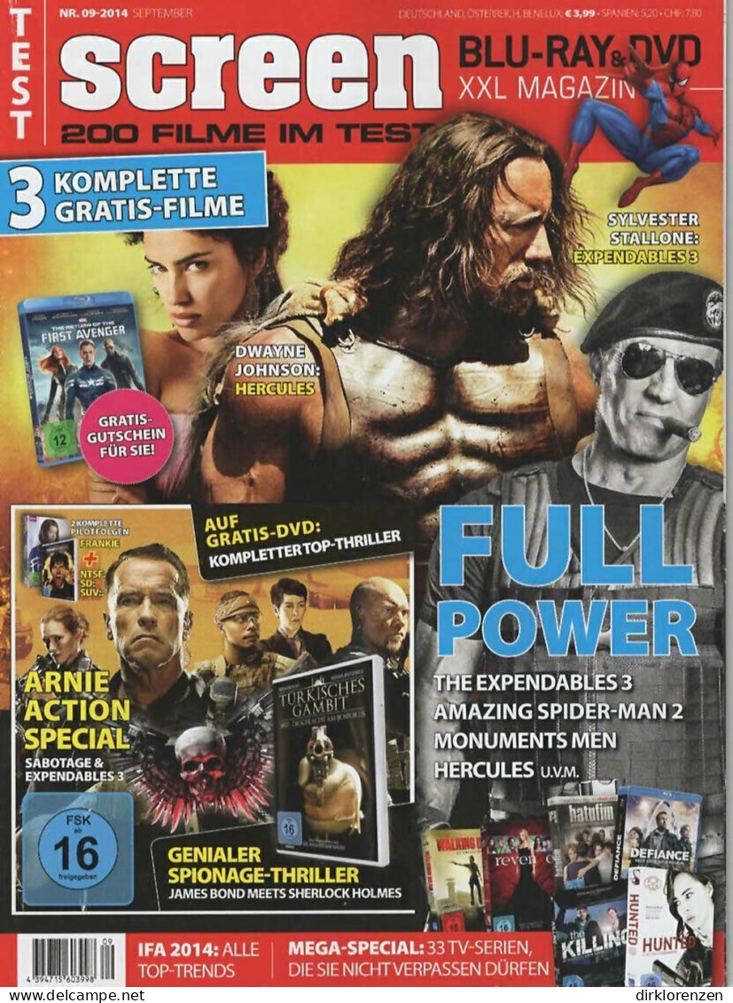Screen Magazine Germany 2014-09 Dwayne Johnson Slyvester Stallone - Ohne Zuordnung