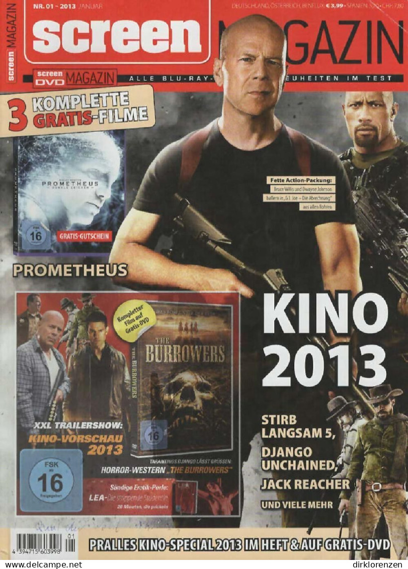Screen Magazine Germany 2013-01 Dwayne Jonson Bruce Willis - Ohne Zuordnung