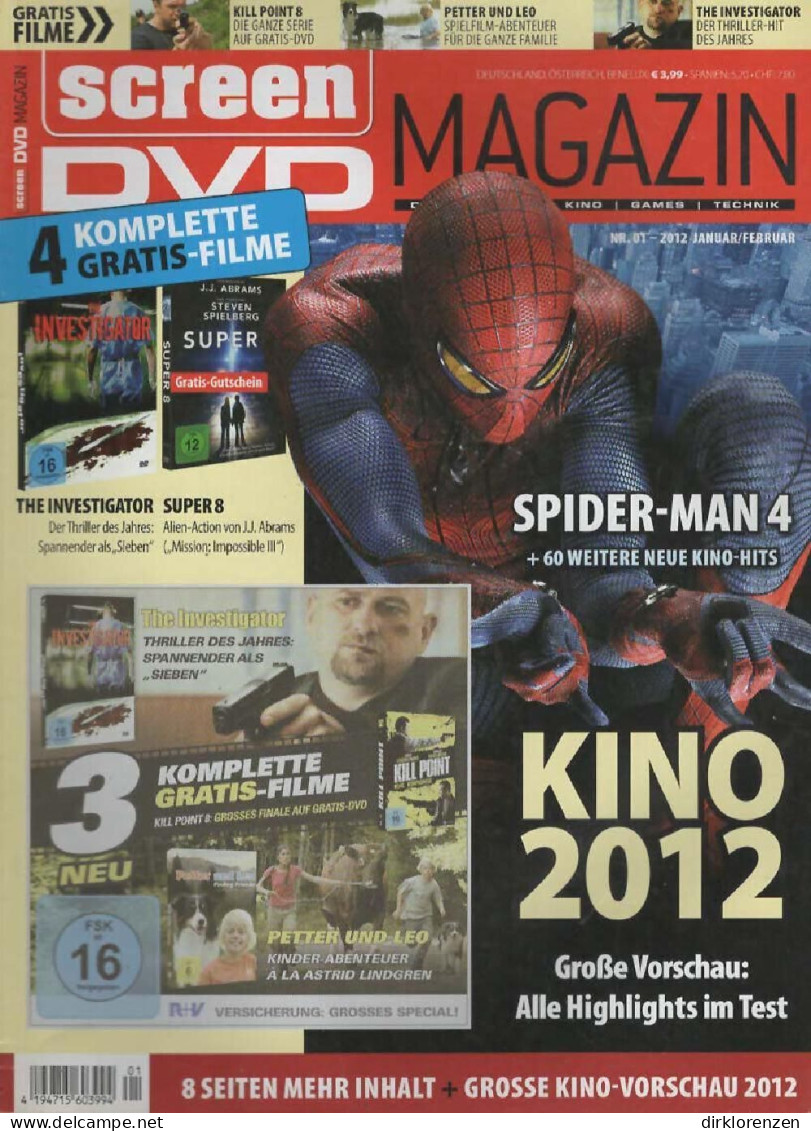 Screen Magazine Germany 2012-01 Spider-Man - Non Classés
