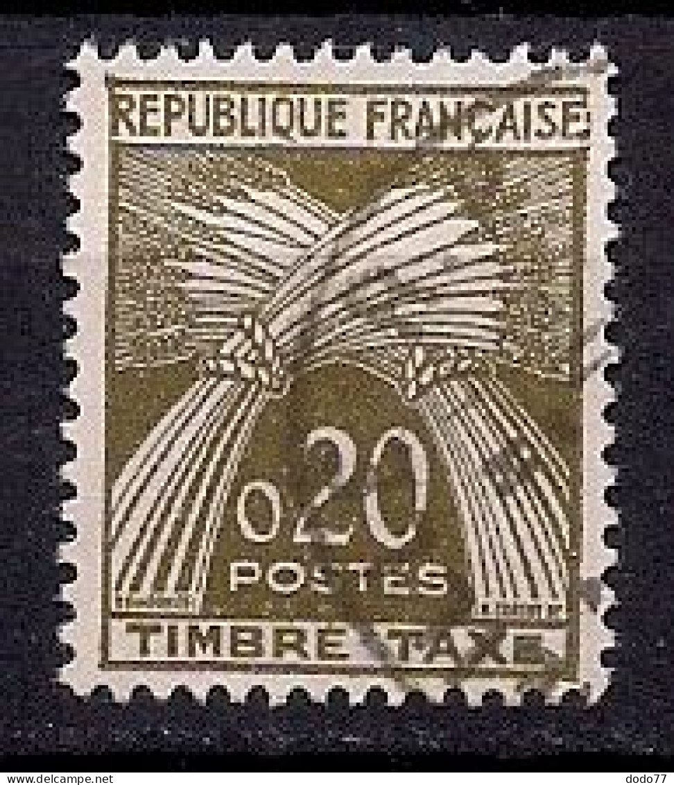 FRANCE   TAXE  N° 92   OBLITERE - 1859-1959 Gebraucht