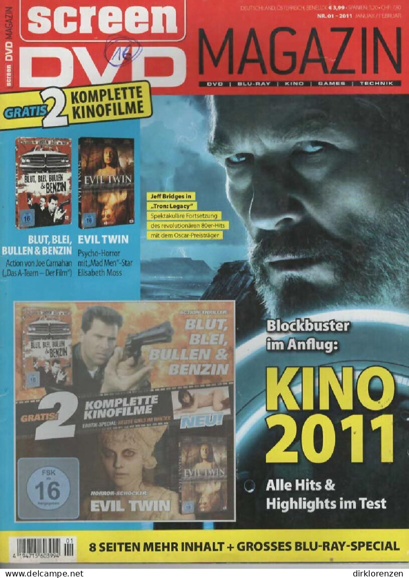 Screen Magazine Germany 2011-01 Jeff Bridges ACCEPTABLE - Zonder Classificatie