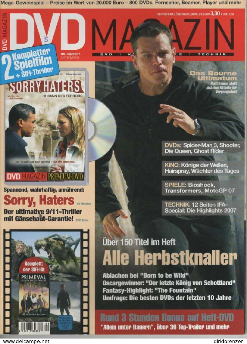 Screen Magazine Germany 2007-09 Matt Damon - Non Classés