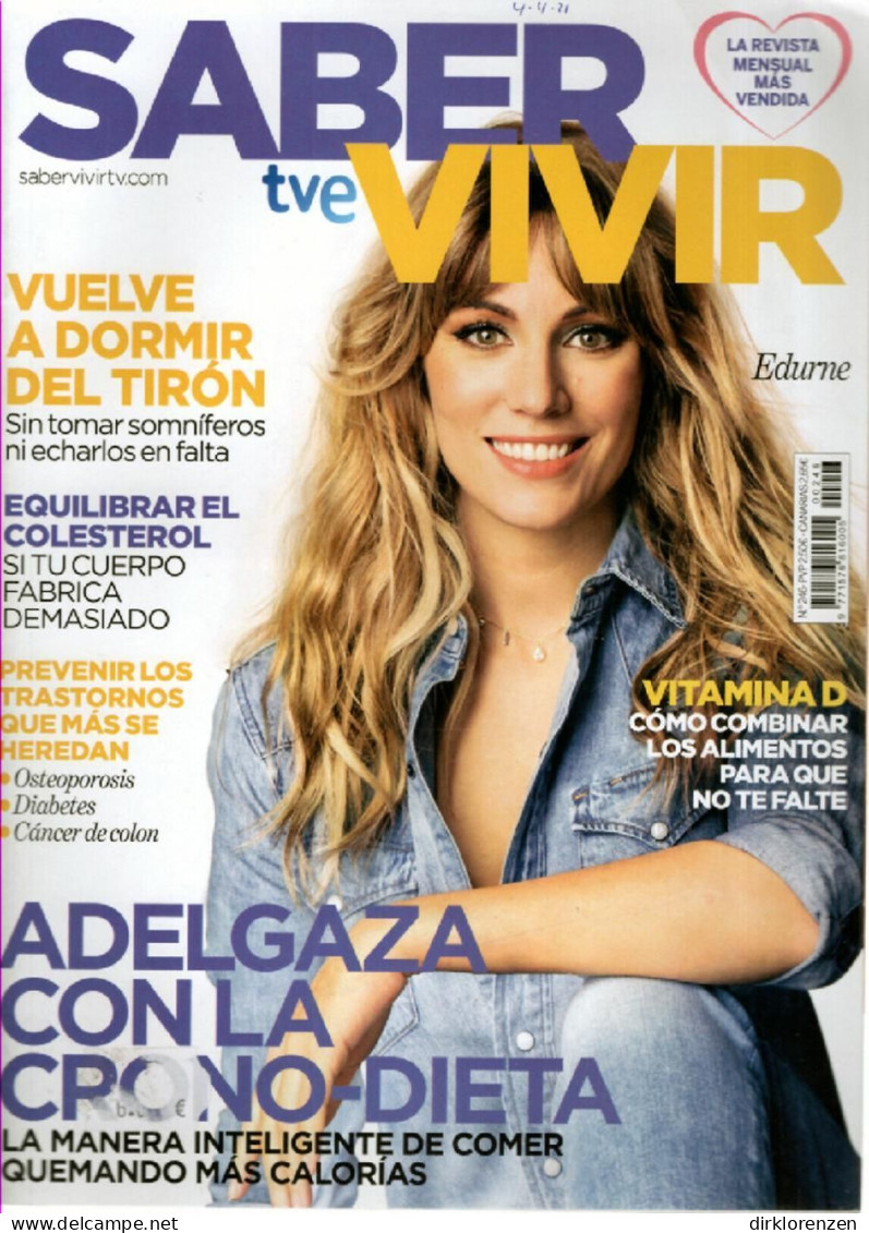 Saber Vivir Magazine Spain 2021 #246 Edurne - Sin Clasificación