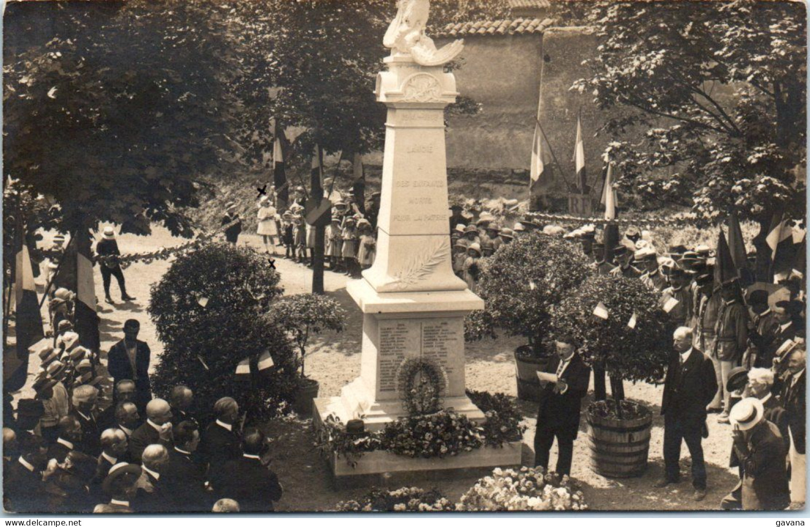 69 LANCIE - Inauguration Du Monument Aux Morts - Carte-photo - Other & Unclassified