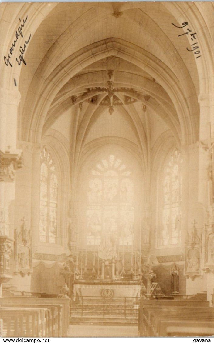 08 GRANDPRE - Intérieur De L'église - Carte-photo - Other & Unclassified