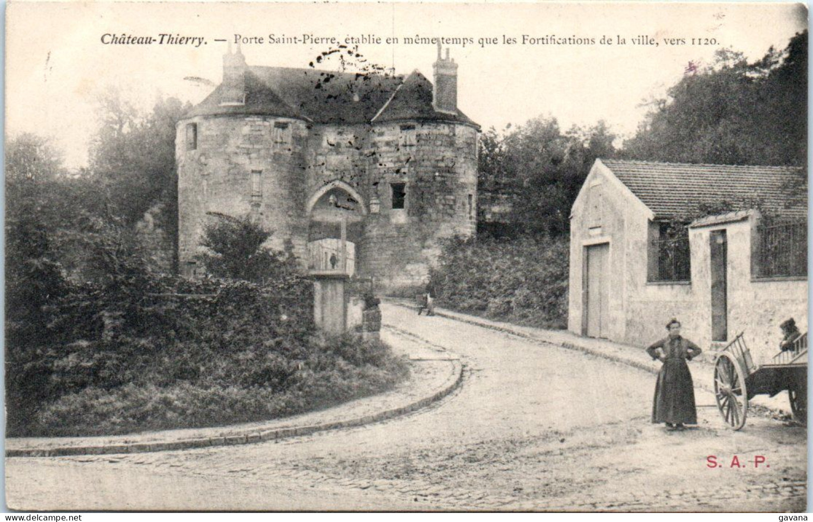 02 CHÂTEAU-THIRRY - Porte Saint-Pierre, établie En Même Temps Que Les Fortifications - Chateau Thierry