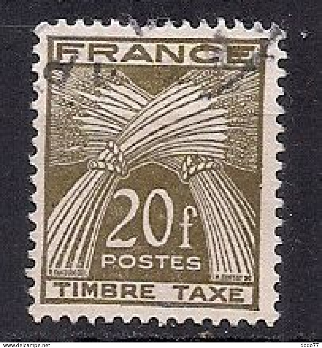 FRANCE   TAXE  N° 87   OBLITERE - 1859-1959 Afgestempeld