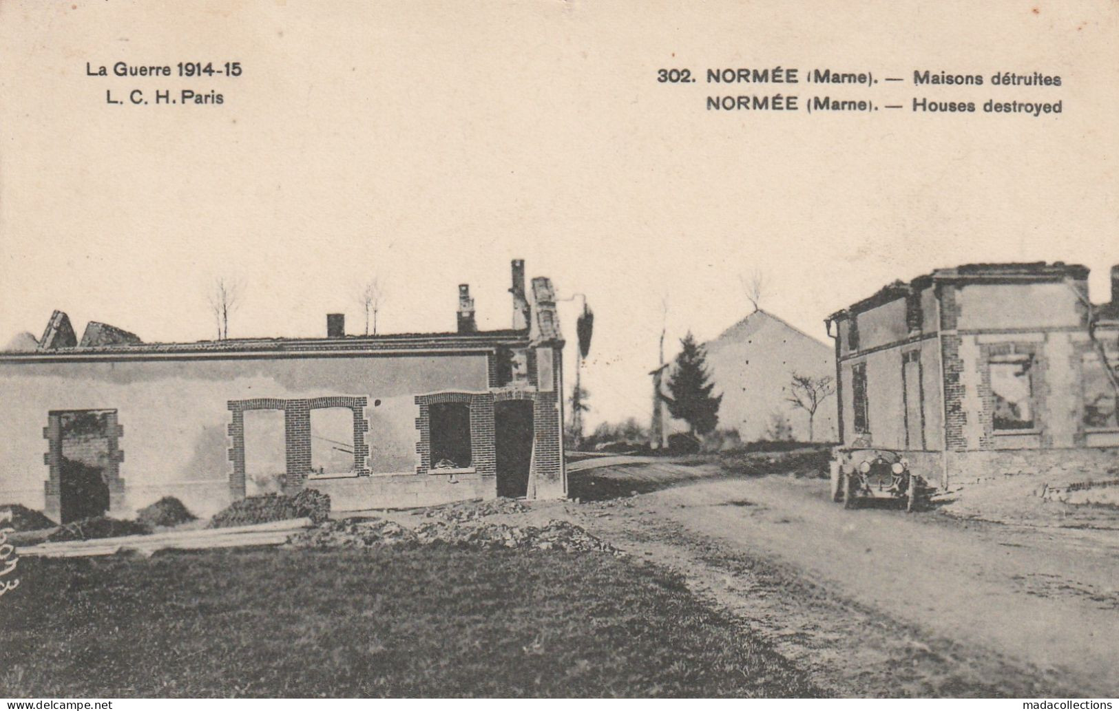 Normée (51 - Marne) Maisons Détruites - Other & Unclassified