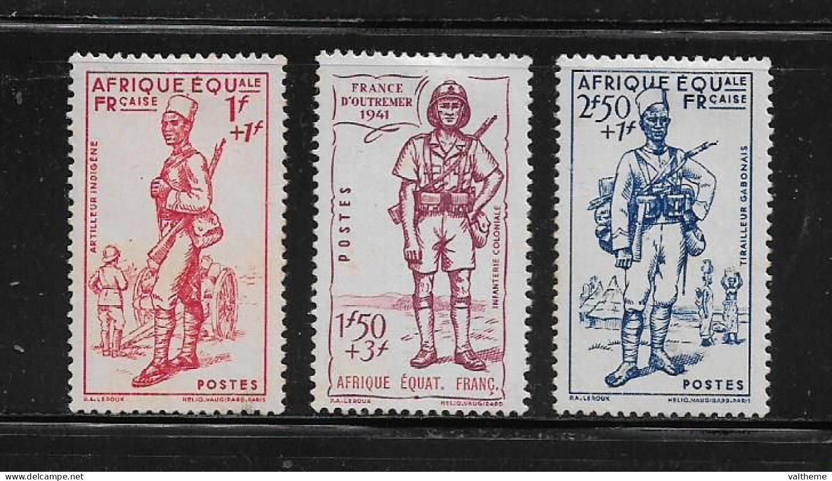 A.E.F.  (  DIV - 632 )   1941   N° YVERT ET TELLIER      N° 87/89    N* - Unused Stamps