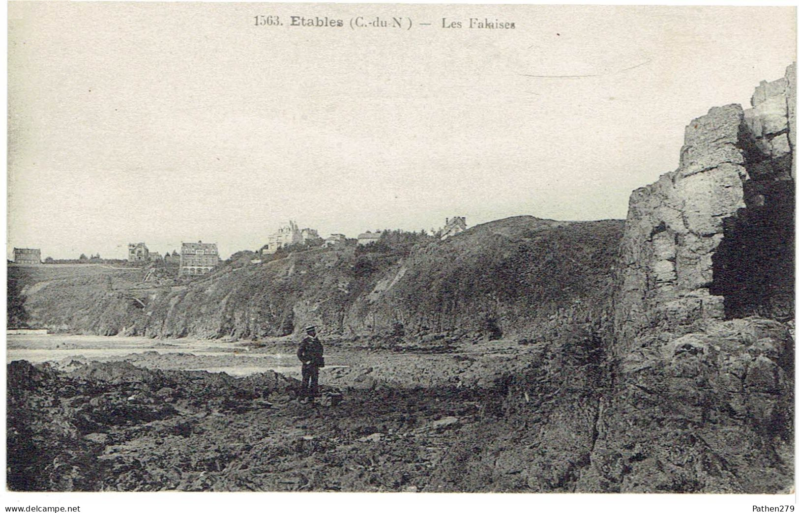 CPA FRANCE 22 COTE D'ARMOR - ETABLES-SUR-MER - Les Falaises - Etables-sur-Mer