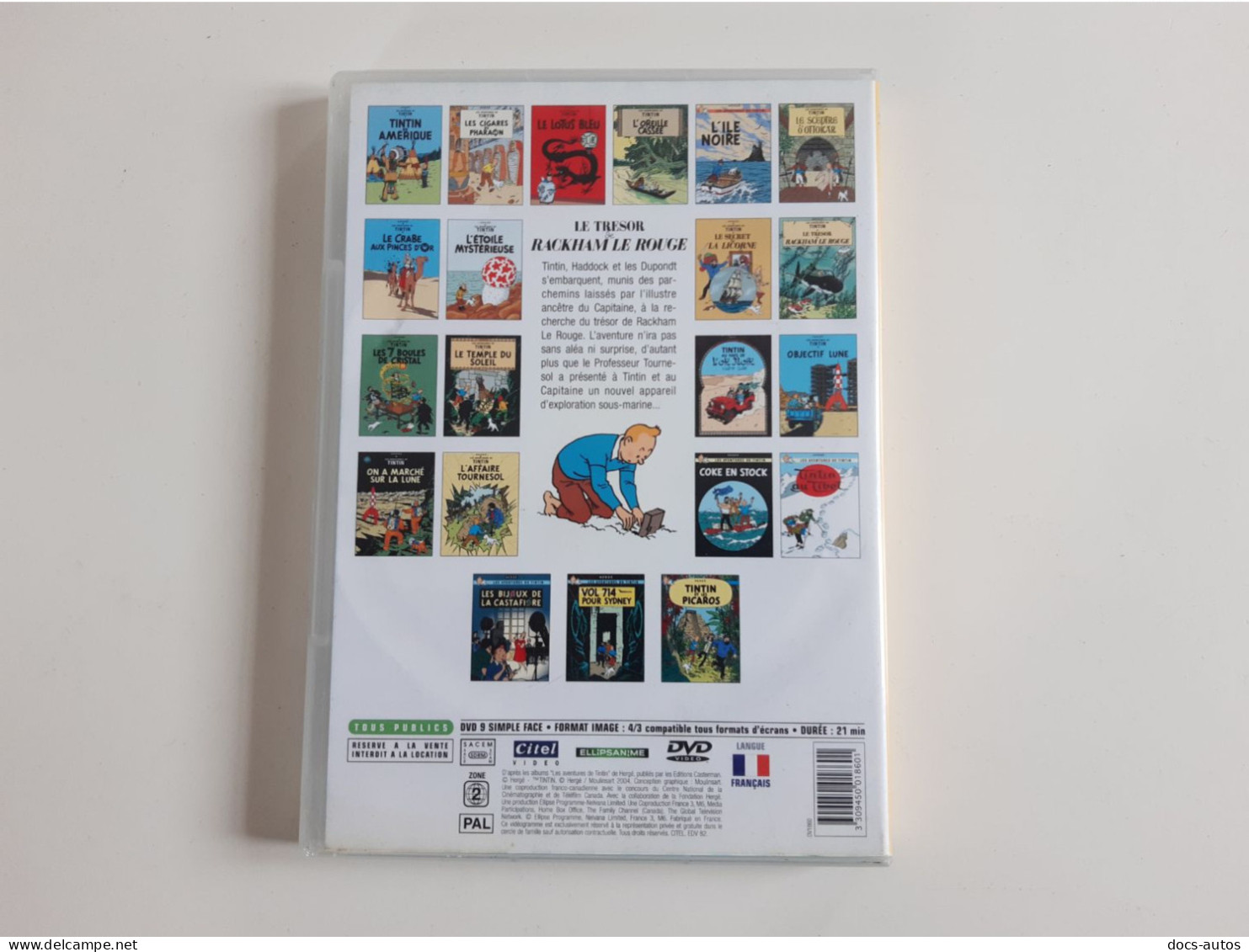 DVD Les Aventures De Tintin - Le Trésor De Rackham Le Rouge - Cartoons