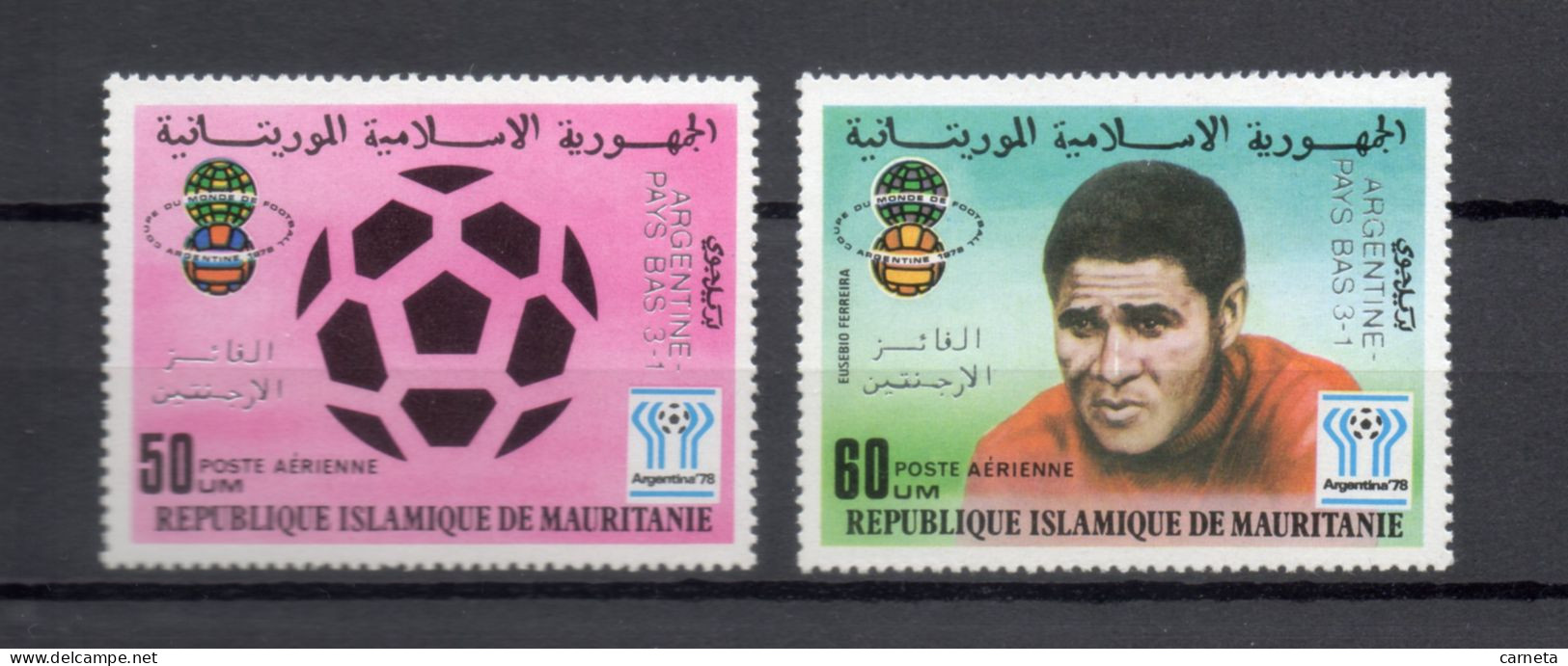 MAURITANIE  PA  N° 188 + 189   NEUFS SANS CHARNIERE   COTE 7.00€    FOOTBALL SPORT SURCHARGE - Mauritania (1960-...)