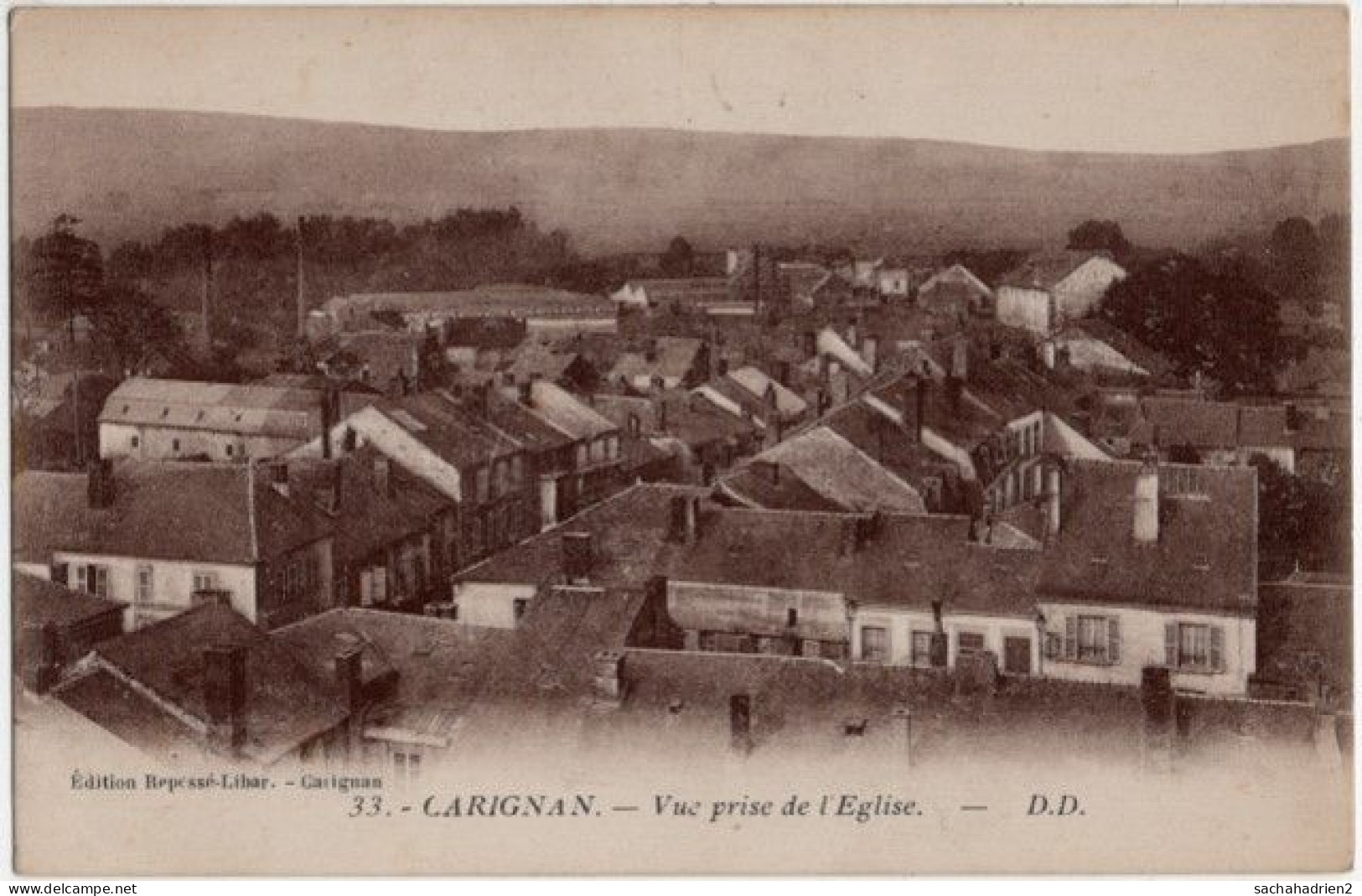 08. CARIGNAN. Vue Prise De L'Eglise. 33 - Andere & Zonder Classificatie