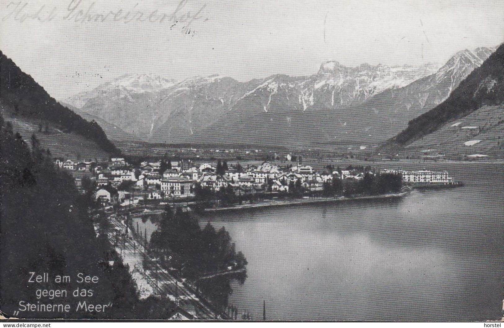 Austria - 5700 Zell Am See - Alte Ortsansicht - Hotel Schweitzerhof - Eisenbahnlinie - Nice Stamp 1930 - Zell Am See