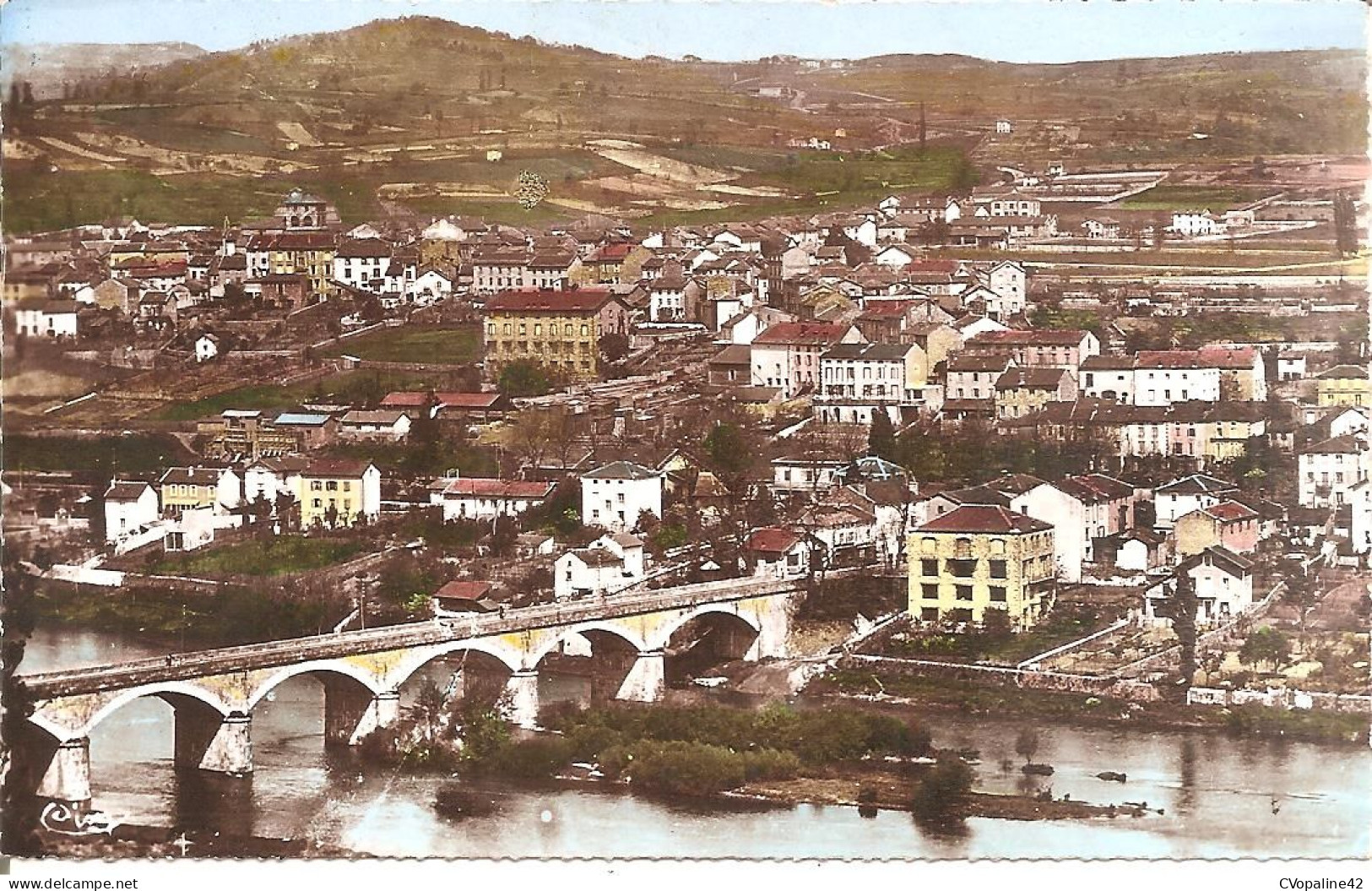 RETOURNAC (43) Vue Générale Et Le Coteau Des Vignes En 1958  CPSM  PF - Retournac