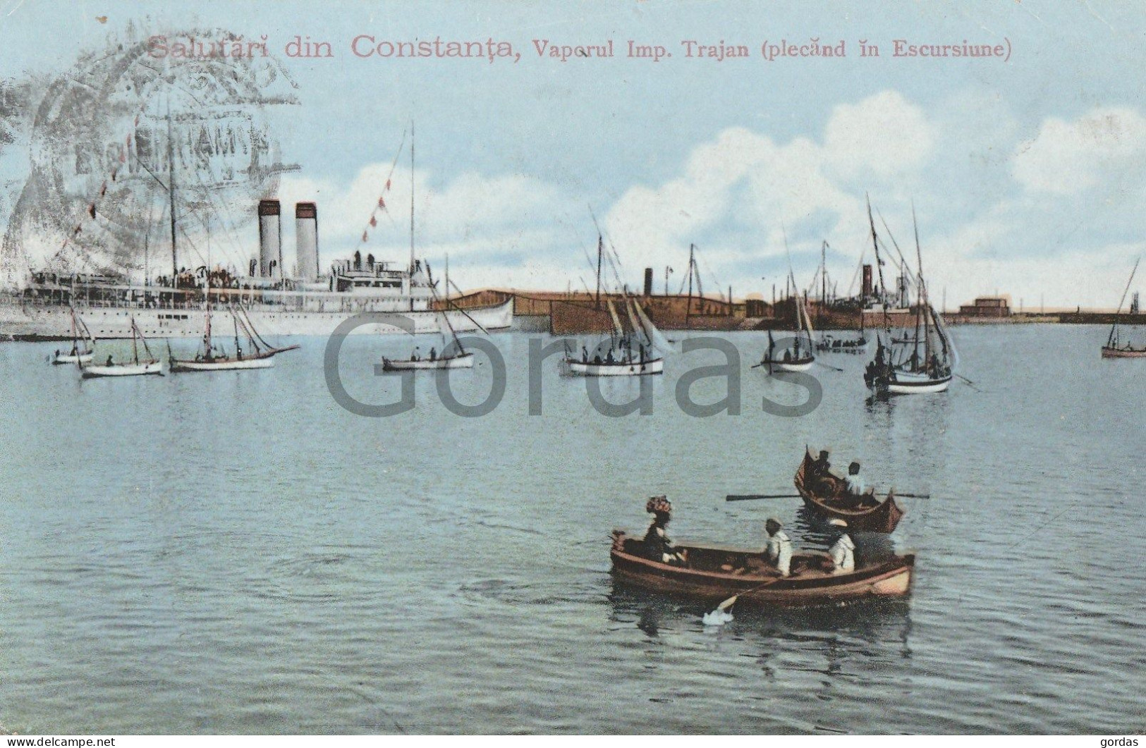 Romania - Constanta - Vaporul Imparatul Traian - Steamer - Dampfer - Sailing Boats - Roumanie