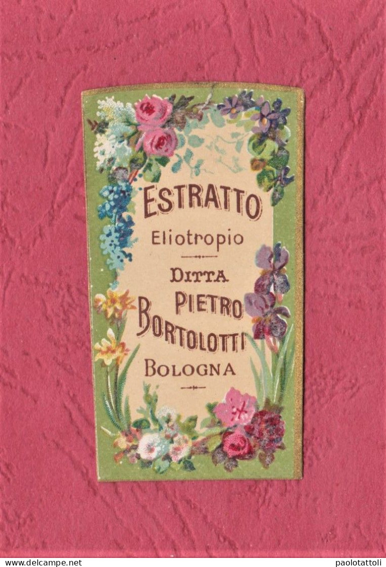 Etiquettes Neuve De Parfume 50x 26 Mm-Estratto Di Eliotropio- Ditta Pietro Bortolotti. Remonte Au Debut Du 20ème Siècle - Labels