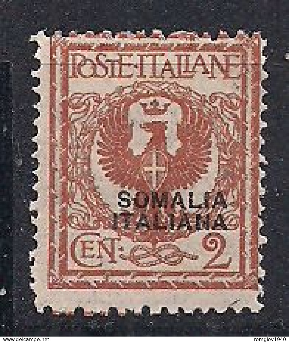 COLONIE ITALIANE SOMALIA  1926-30  FRANCOBOLLI D'ITALIA DEL 1901-26  SOPRASTAMPATI  SASS. 92  MLH VF - Somalië