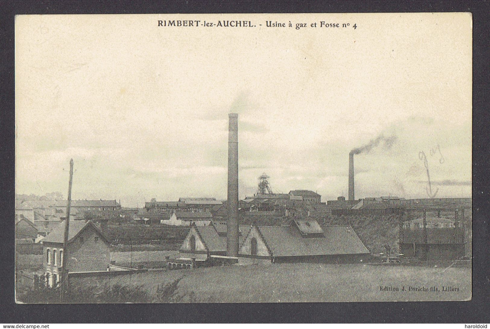 CP DPT 62 - RIMBERT LES AUCHEL - USINE A GAZ ET FOSSE N°4 - Other & Unclassified