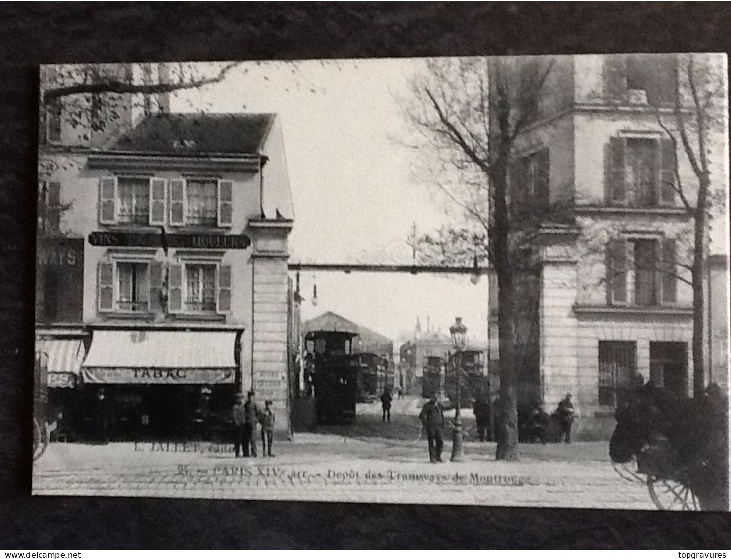 75 PARIS DEPOT DES TRAMWAYS DE MONTROUGE - 1609 - Public Transport (surface)