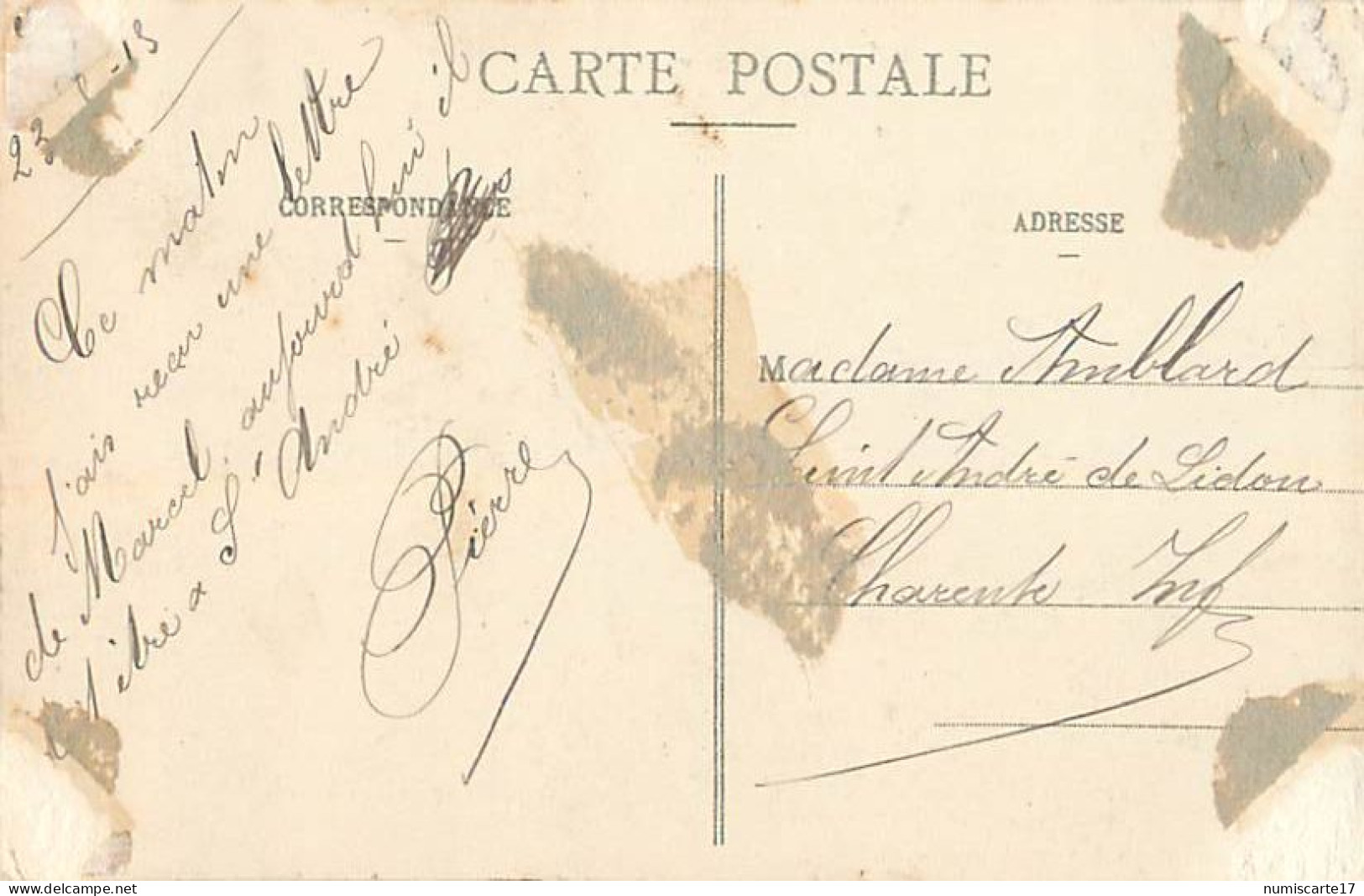 Cachet 1re Réserve D' Aviation N° 6 Sur Cpa Toul La Rue Jeanne D' Arc 1915 - Guerra De 1914-18