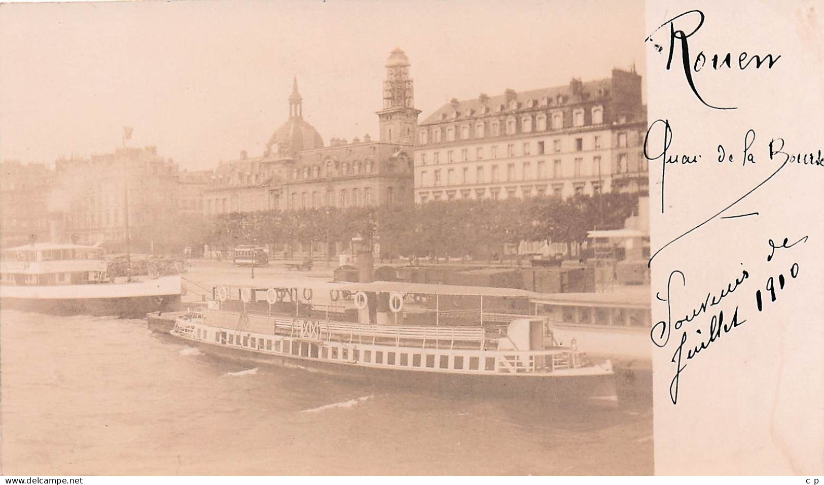 Rouen -  Quaie De La Bourse - Carte Photo  -  CPA °J - Rouen