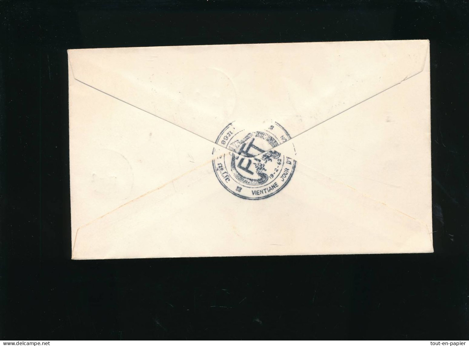 FDC Premier Jour First Day Cover Royaume Du Laos Ventiane  PTT 1962 - Laos