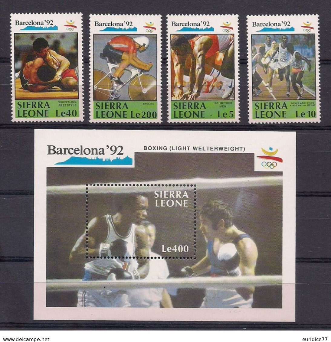 Sierra Leone 1990 - Olympic Games Barcelona 92 Mnh** - Estate 1992: Barcellona