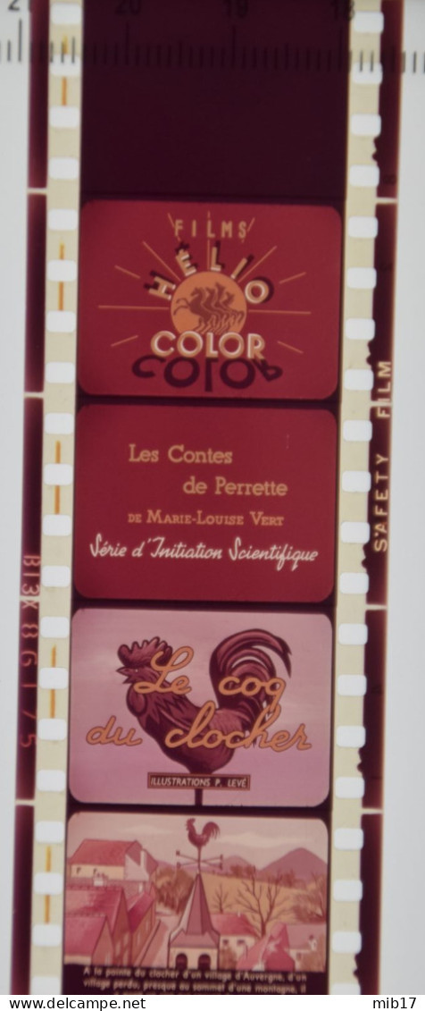 Films HELIO COLOR Pour PATHEORAMA Avec Boite D'origine - Contes Scientifique N°26 Le Coq Du Clocher - Filme: 35mm - 16mm - 9,5+8+S8mm