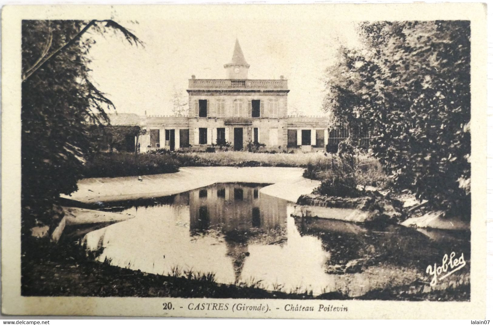 C. P. A. : 33 : CASTRES (Gironde) : Château Poitevin,  Timbre En 1937 - Other & Unclassified