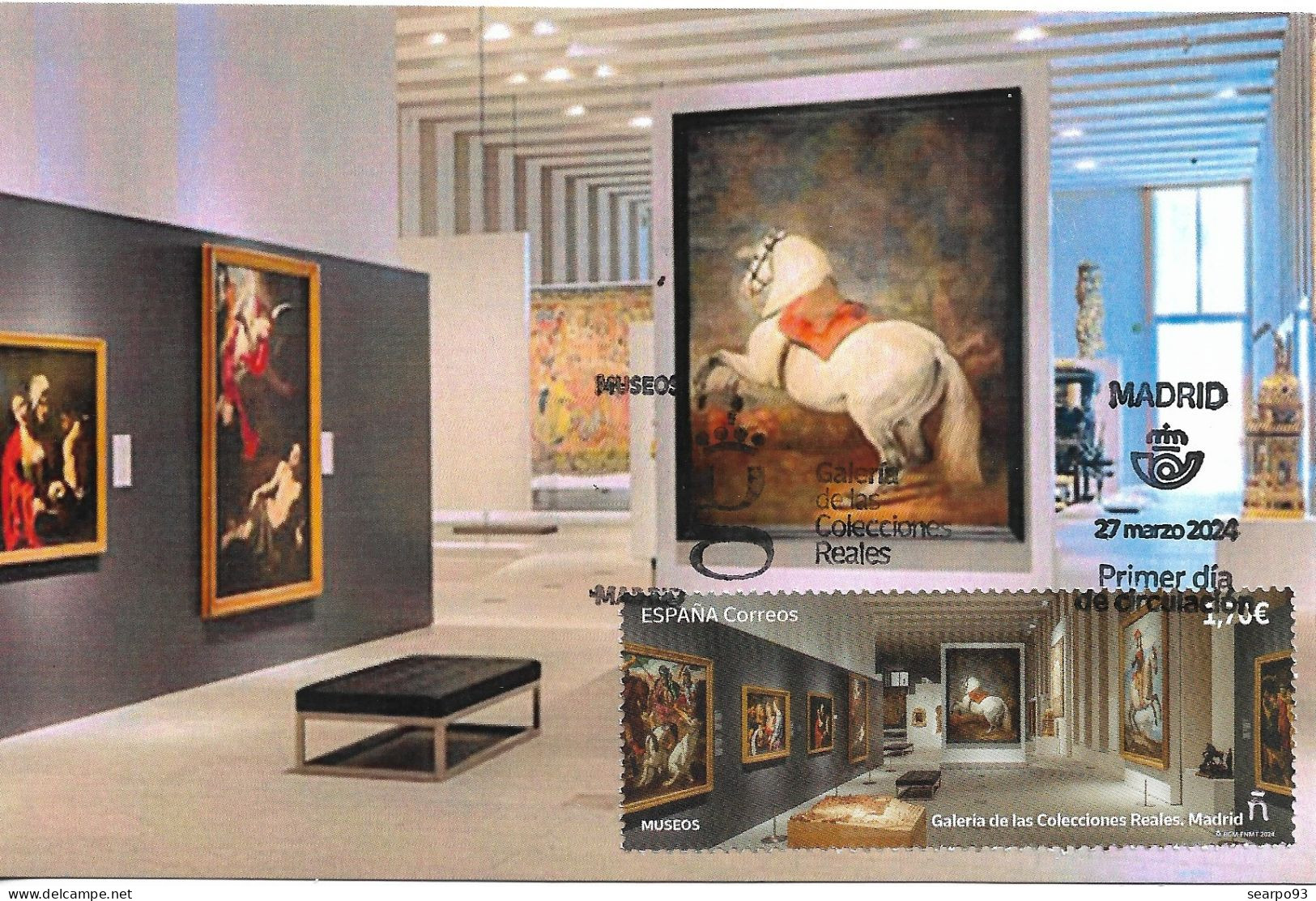 SPAIN. MAXICARD FIRST DAY. MUSEUM GALLERY OF ROYAL COLLECTIONS. MADRID. 2024 - Maximum Cards