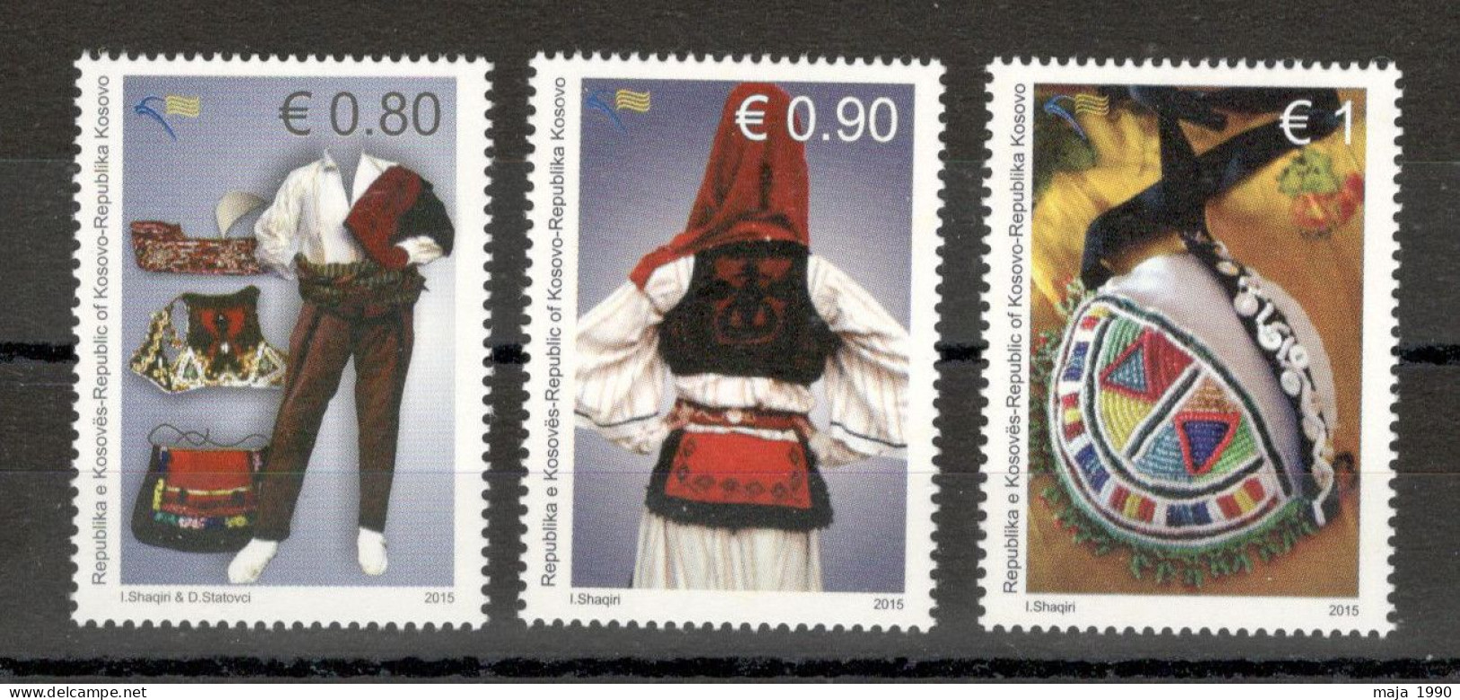 KOSOVO - MNH SET - TRADITIONAL COSTUMES - 2015. - Kosovo