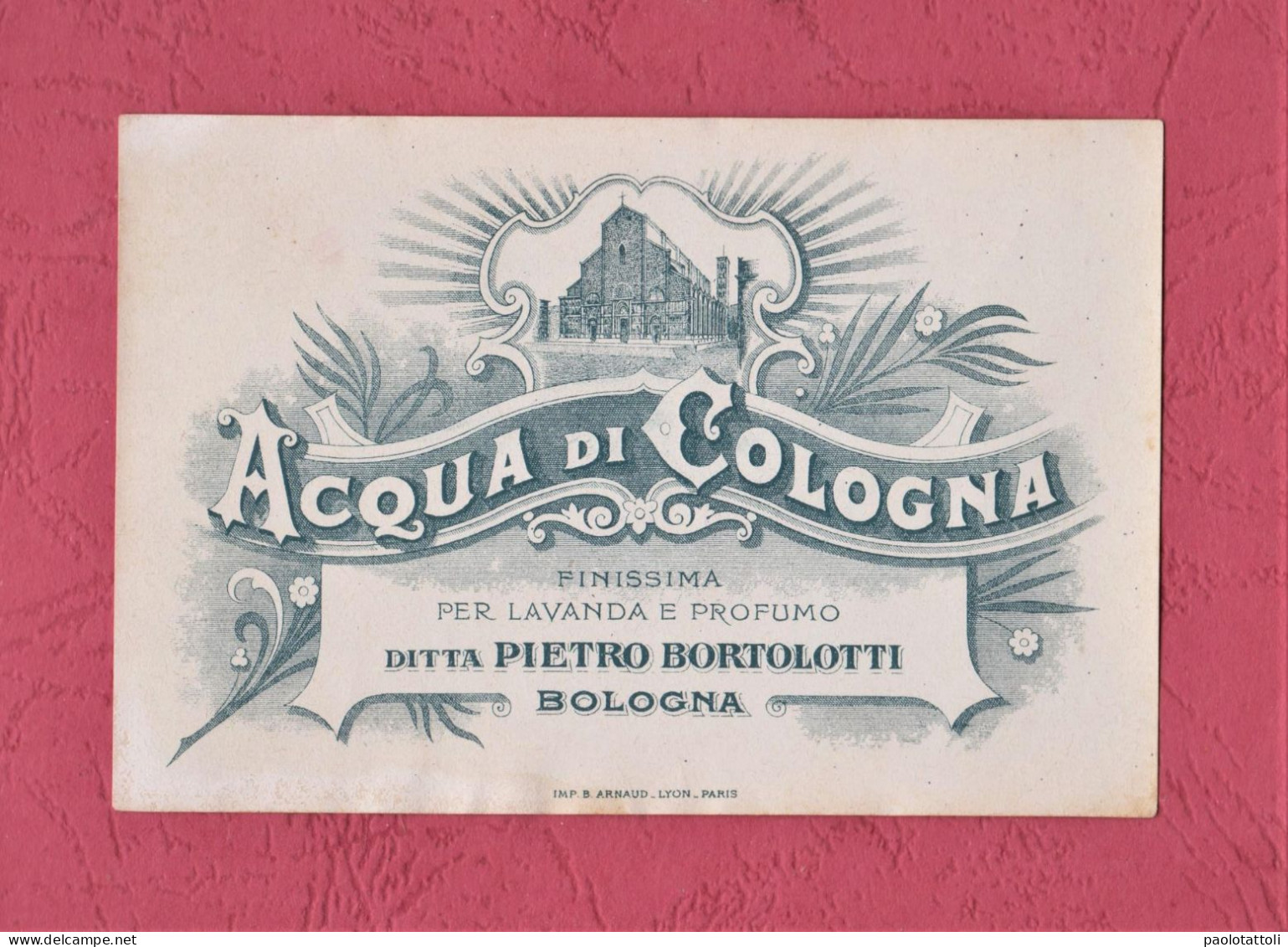 Etiquettes Parfume, Parfume Label, Etichette Profumeria Pietro Bortolotti-Acqua Di Cologna Finissima - Labels