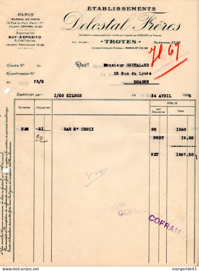 FRANCE LOT DE 90 FACTURES - Sonstige & Ohne Zuordnung