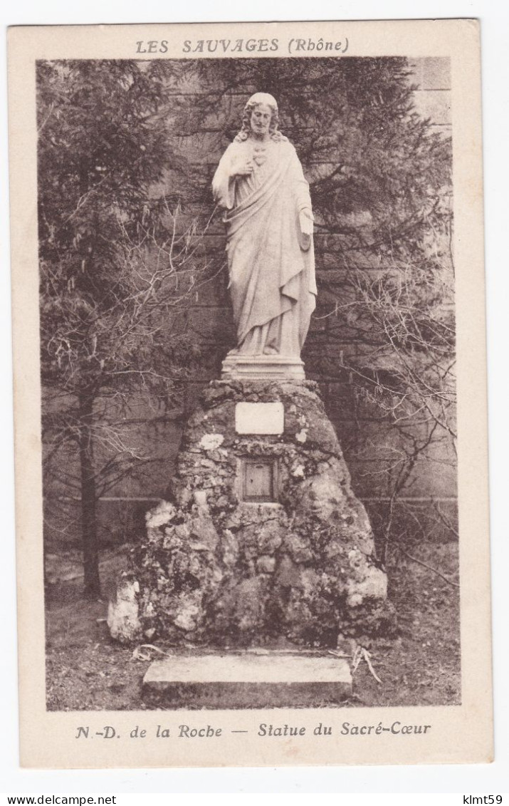 Les Sauvages - N-D De La Roche - Statue Du Sacré-Coeur - Sonstige & Ohne Zuordnung