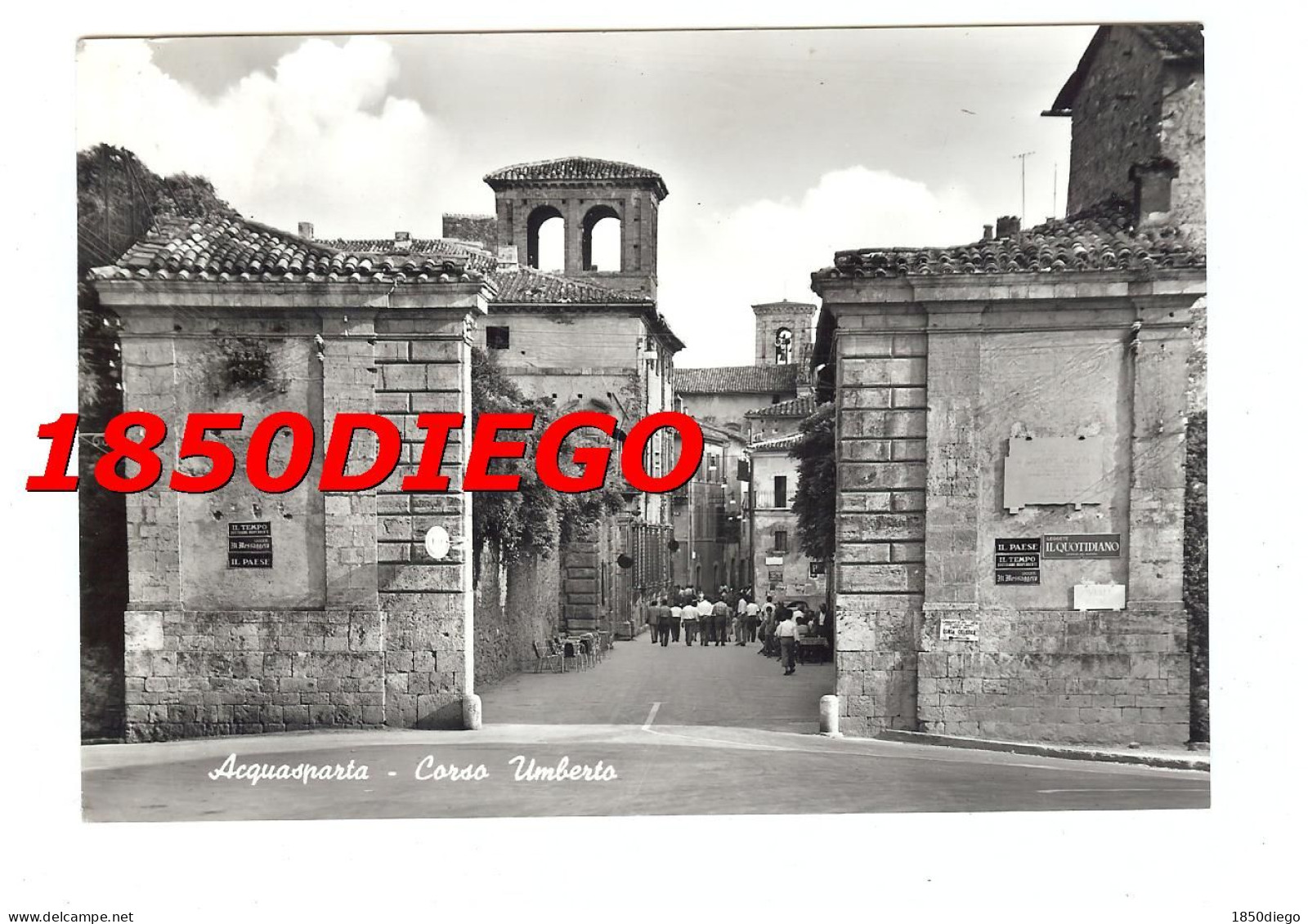 ACQUASPARTA - CORSO UMBERTO F/GRANDE  VIAGGIATA 1963 - Terni