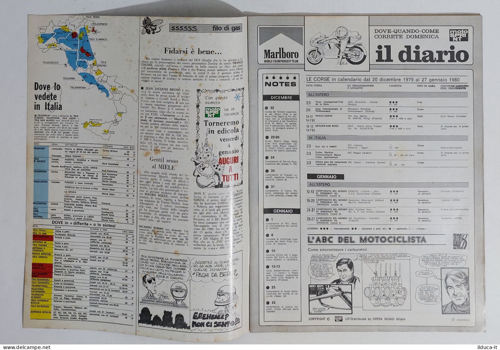 54043 Motosprint 1979 A. IV N. 51 - Auto Contro Ciclomotore / Suzuki 1980 - Engines