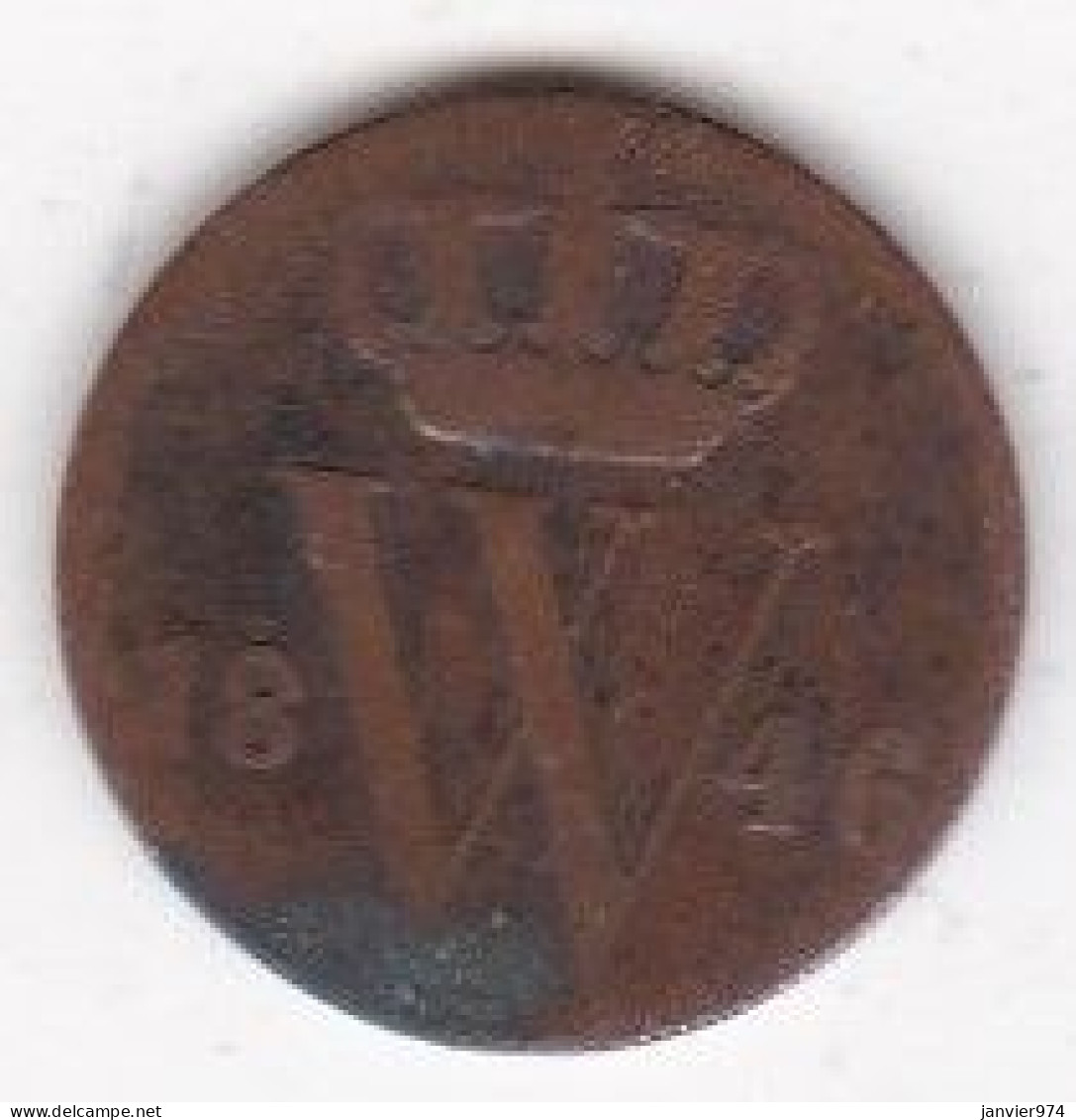 Pays Bas . 1/2 Cent 1846 Wilhelm II , En Cuivre , KM# 68 - 1840-1849: Willem II